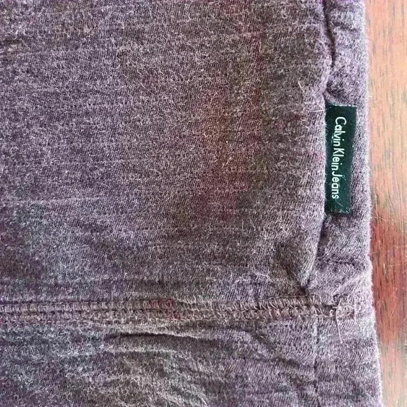 Calvin Klein Jeans Men's Quarter Zip Mock Neck Sweater Purple Size L - Picture 4 of 7